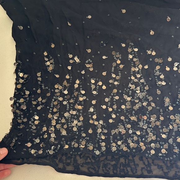 Eileen Fisher Black Sequin Blouse - Picture 6 of 7